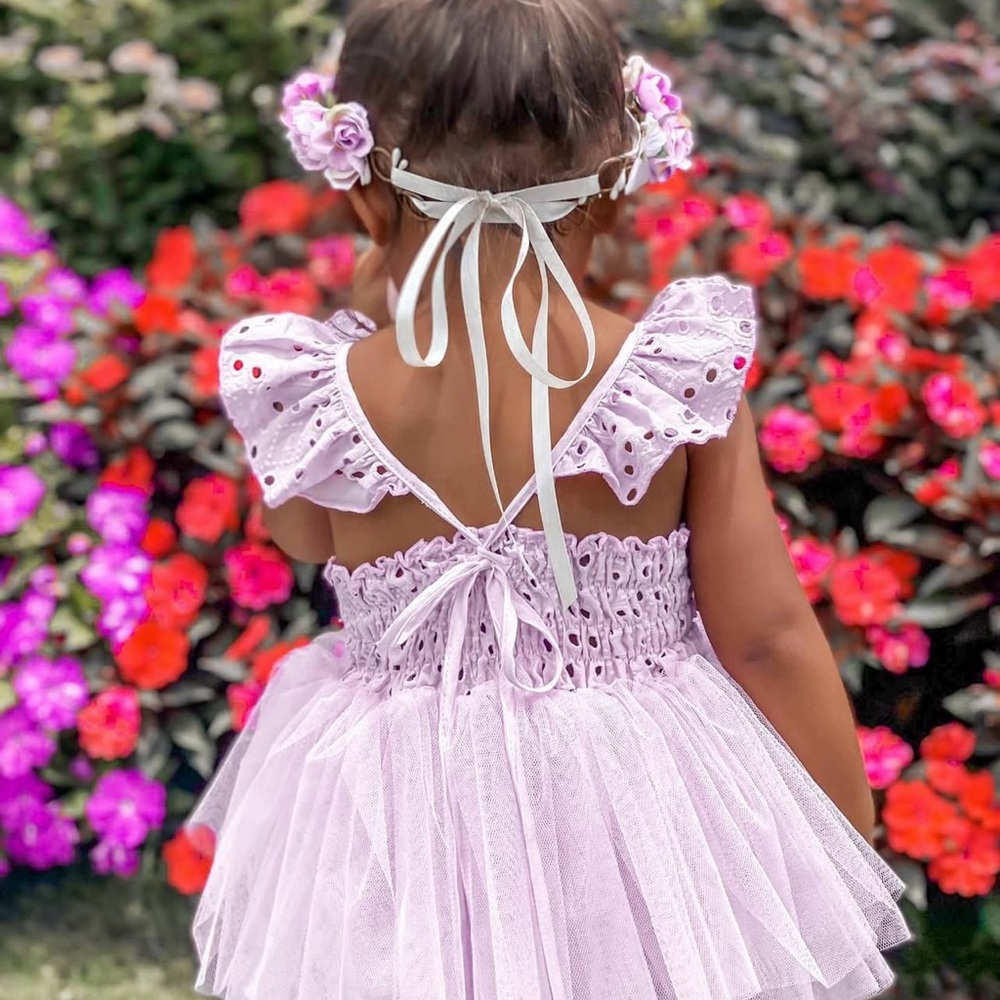 Pink Ruffled Kids One Piece - Picture 6 of 7